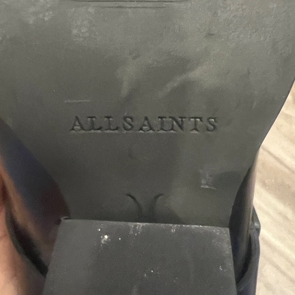 All Saints Black Lace-Up Women's Boots - Picture 9 of 9